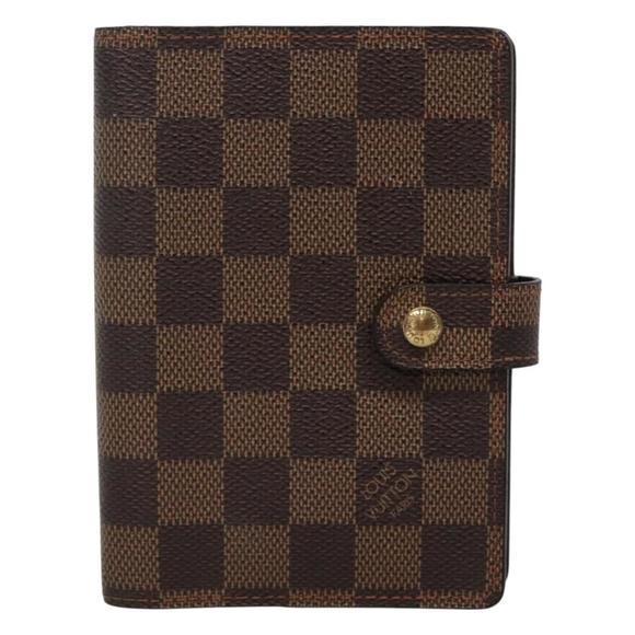LOUIS VUITTON Damier Ebene Agenda PM Day Planner Cover R20700 LV Auth ac3544 - Picture 13 of 16